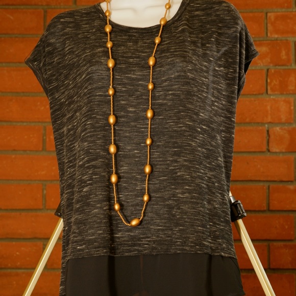 Miss Sasa - S, Extended Sleeve top, Ribbon-  NWOT - Picture 4 of 7